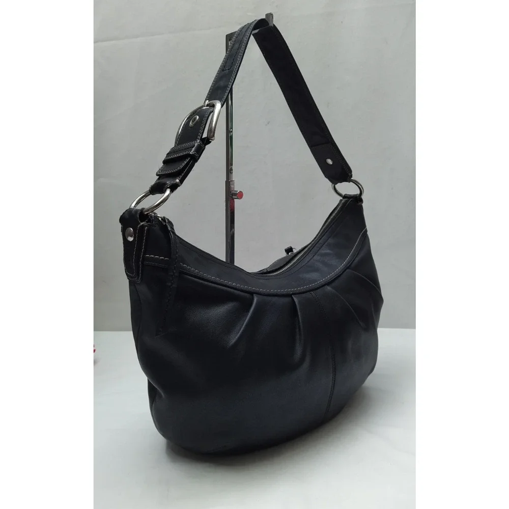 Coach black leather